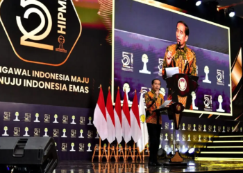 Presiden Jokowi Ajak Hipmi Fokus pada Bonus Demografi untuk Capai Indonesia Emas 2045