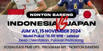 Nobar Timnas Indonesia vs Timnas Japan
