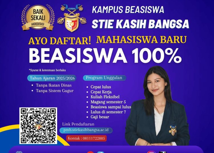 Beasiswa 100% Tanpa Ikatan Dinas