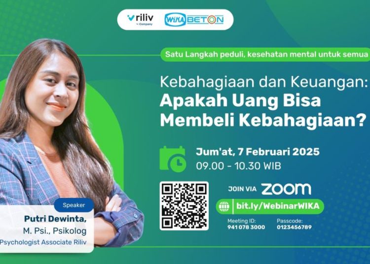 WIKA Beton Gelar Webinar "Apakah Uang Bisa Membeli Kebahagiaan?"