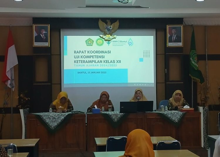 MAN 2 Bantul Adakan Rapat Koordinasi Persiapan Uji Kompetensi Keterampilan
