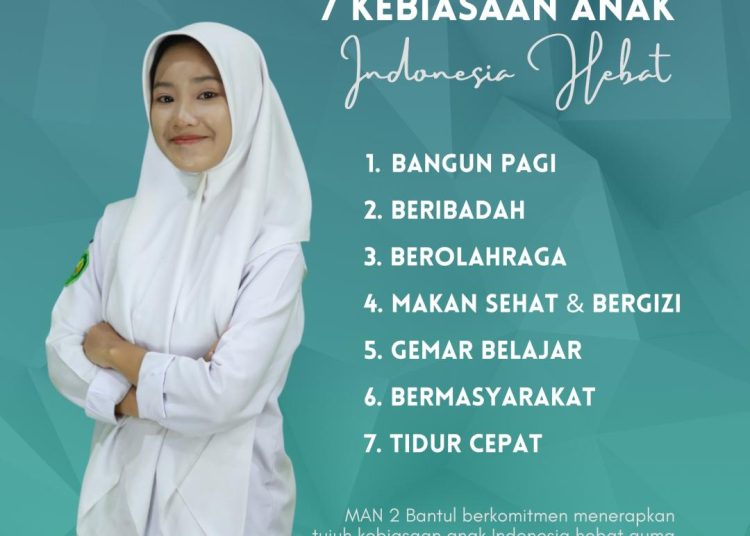 MAN 2 Bantul Gelorakan 7 Kebiasaan Anak Indonesia Hebat