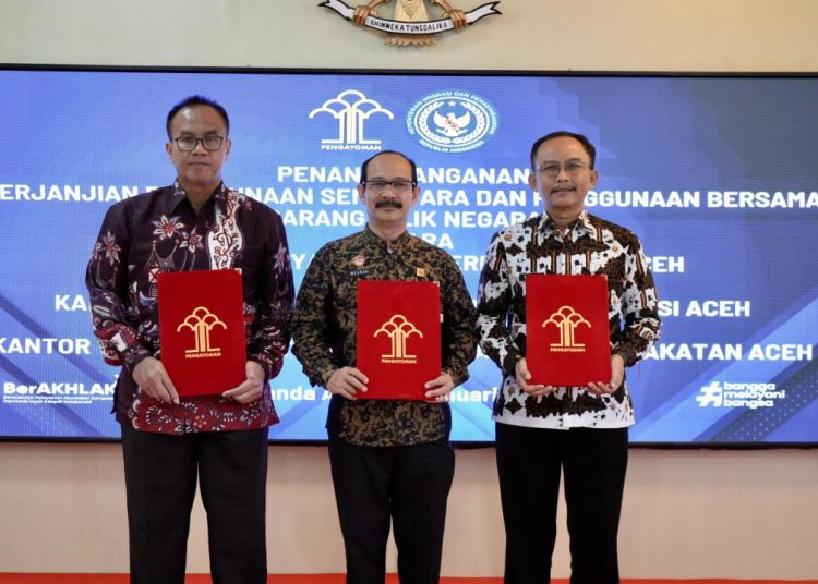 Sinergi Tiga Instansi: Kakanwil Ditjenpas Aceh Teken Perjanjian Pemanfaatan BMN