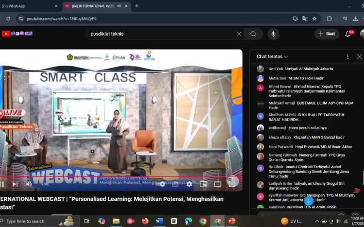 Secara Daring: Guru MAN 2 Bantul Ikuti International Webcast "Melejitkan Potensi, Menghasilkan Prestasi"
