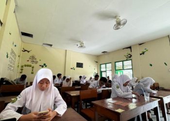 Semangat Siswa MAN 2 Bantul Ikuti Ujian Madrasah Sebelum Laksanakan Magang
