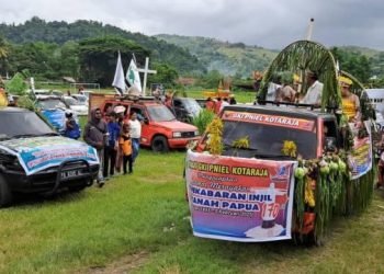 Ribuanh Jemaat Klasis Port Numbay Ramaikan Karnaval