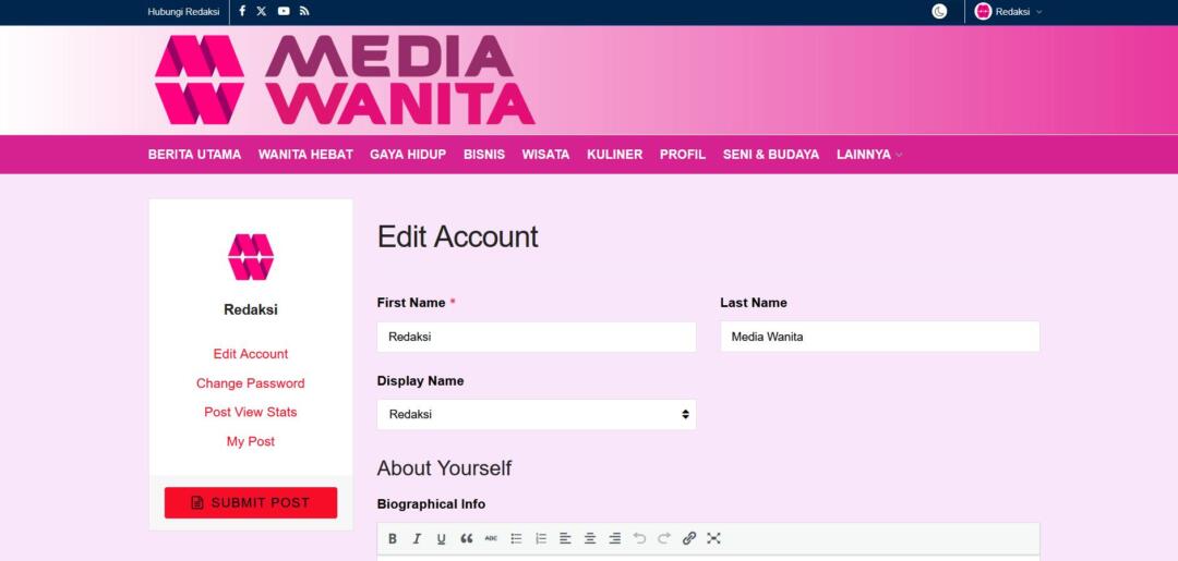 Kirim Berita Gratis Mudah Hanya 1 Kali Klik mediawanita.com