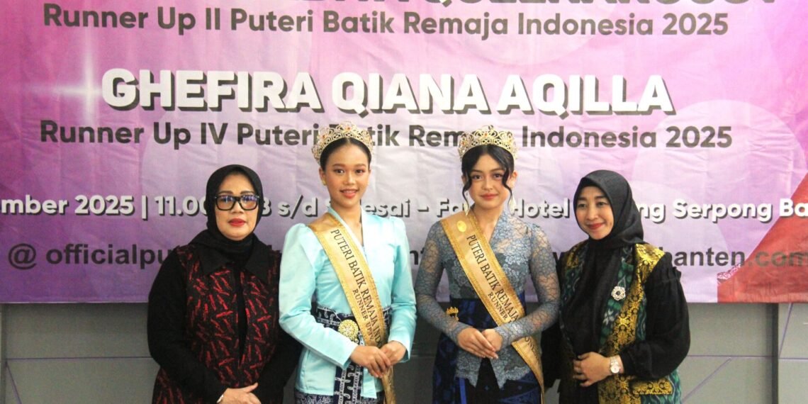Press Conference : Akeela Tsabita Queenarousy dan Ghefira Qiana Aqilla Runner Up Puteri Batik Remaja Indonesia 2025