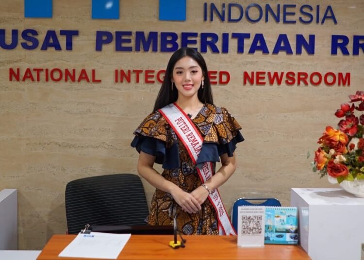 Nayyara Azarine Farrashila, Runner Up V Puteri Remaja Indonesia 2025, Lakukan Advokasi Wisata Edukasi Media di RRI