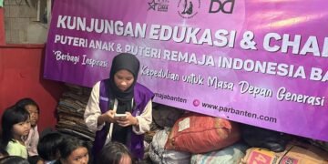 Puteri Anak Remaja Indonesia Banten Gelar Kunjungan Edukasi dan Charity untuk Penguatan Literasi Anak