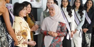 Menkomdigi Meutya Hafid dalam acara audiensi dengan Yayasan Puteri Indonesia di kantor kemkomdigi, Jakarta. (Foto: Amiri Yandi/InfoPublik/KPM Kemkomdigi)