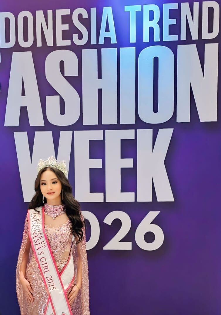 Chelsi Chiapinsky Heryadi – Puteri Remaja Indonesia Banten Best Gown 2025 hadir di Indonesia Trend Fashion Week (ITFW)